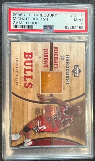 Michael Jordan 2006 Upper Deck Hardcourt Game Floor #GF-9 PSA 9 -