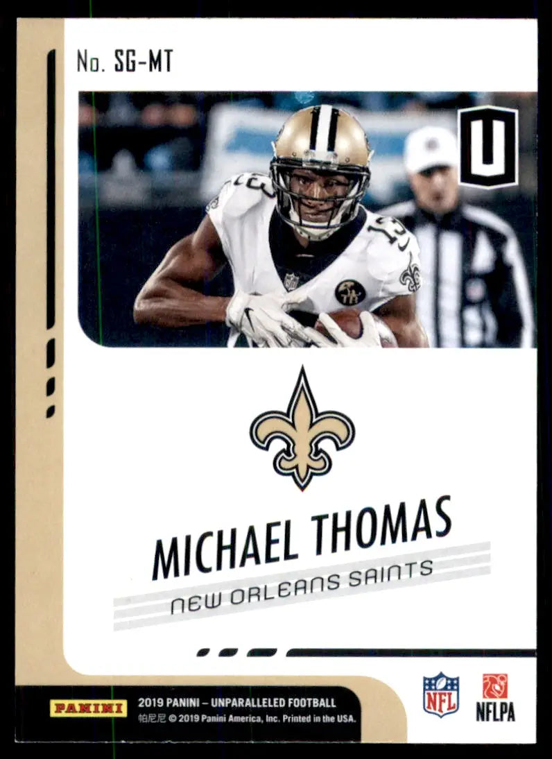 2019 Panini Unparalleled Spirit of the Gam Michael Thomas New Orleans Saints