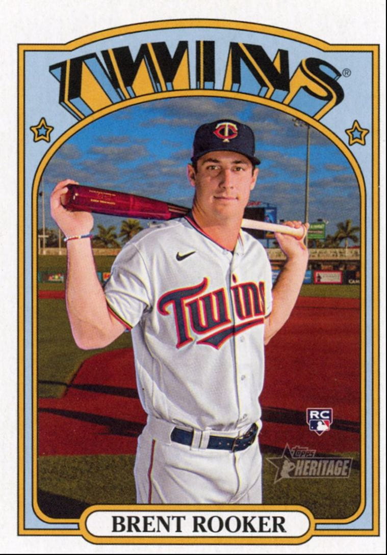 2021 Topps Heritage High Number Brent Rooker Rookie Minnesota Twins #511 MLB