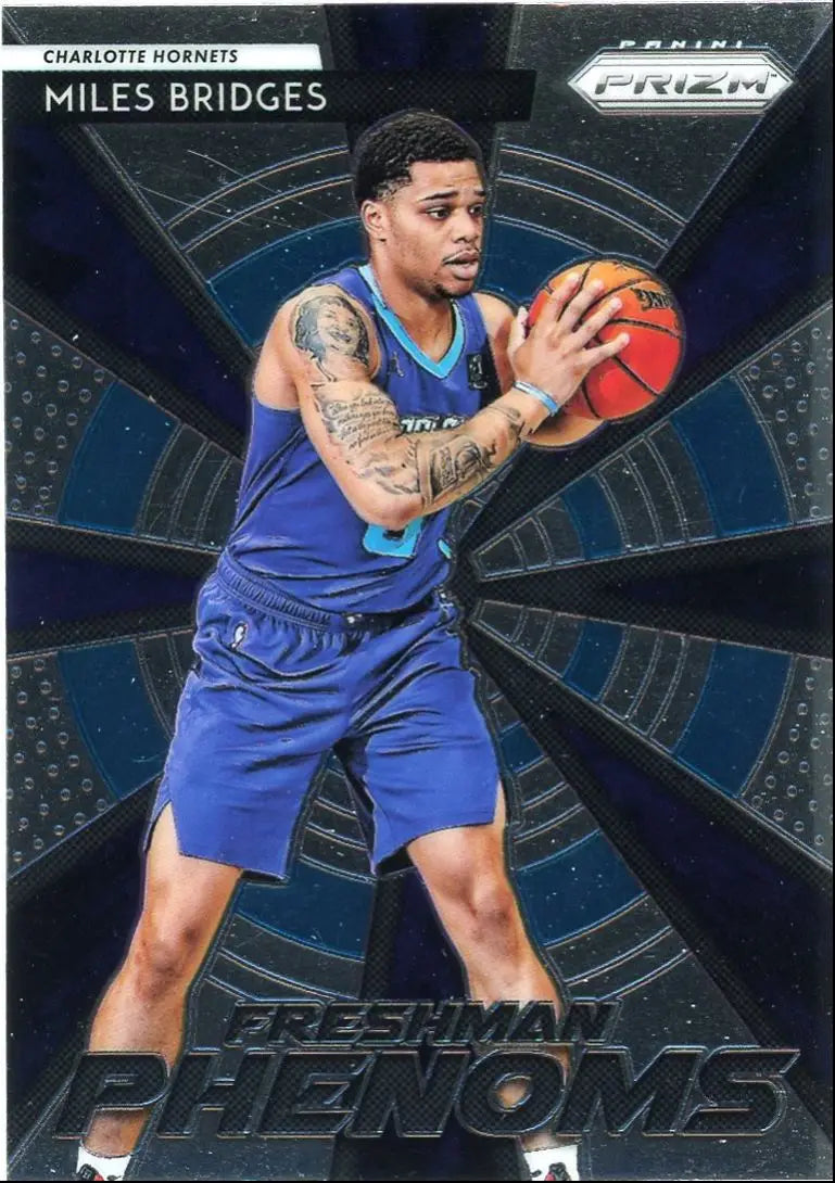 2018-19 Panini Prizm Freshman Phenoms Miles Bridges Insert Charlotte Hornets #14