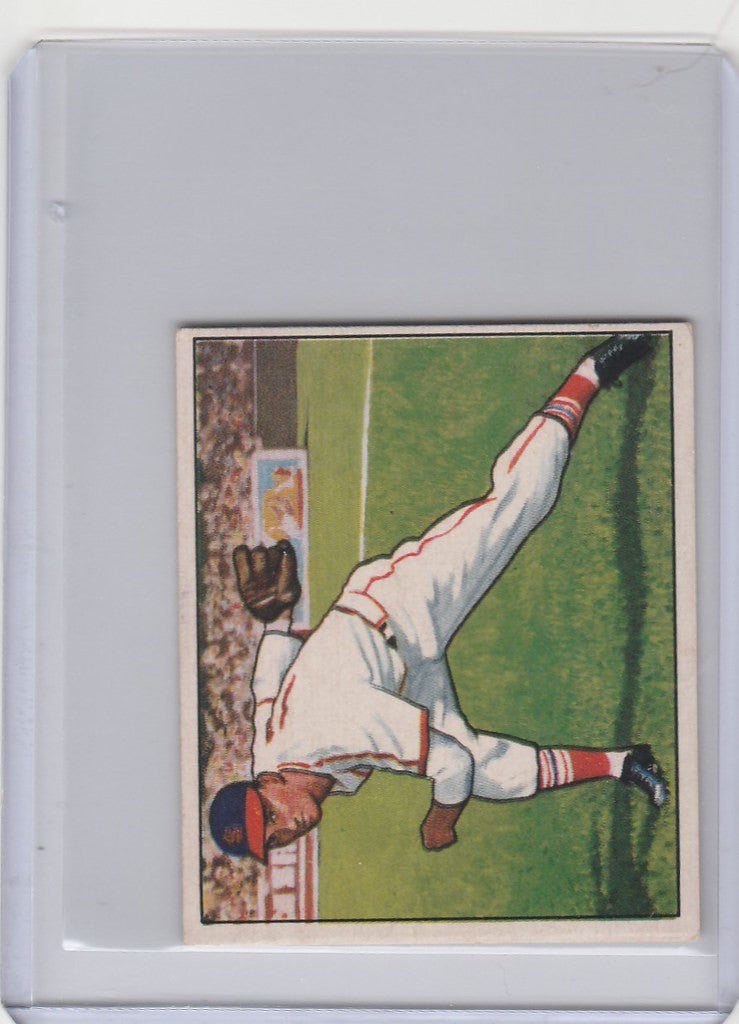 Vintage baseball card of Howie Pollet pitching for St. Louis Cardinals EXMT condition