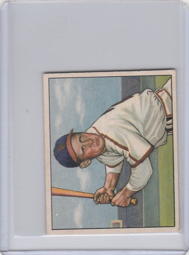 Baseball player’s trading card of Eddie Kazak in St. Louis Cardinals EXMT uniform