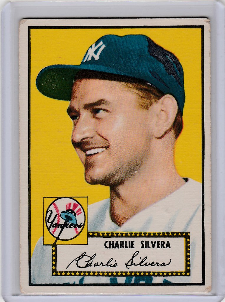 Vintage baseball card of Charlie Silvera from the New York Yankees VGEX collection