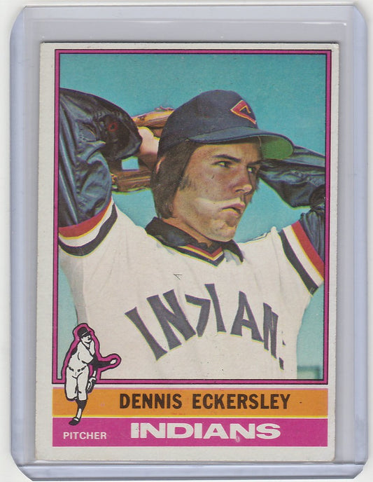 1976 Topps #98 Dennis Eckersley Cleveland Indians EXMT