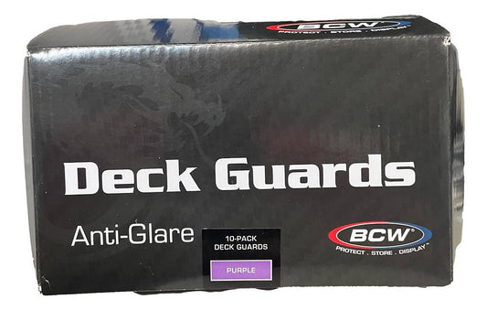 BCW DECK GUARDS CARD SLEEVES - PURPLE (10 Packs of 50 Sleeves) Double Matte
