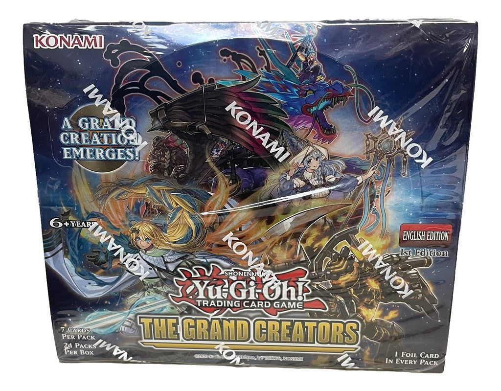 Yu-Gi-Oh! The Grand Creators booster box for the trading card game collectors