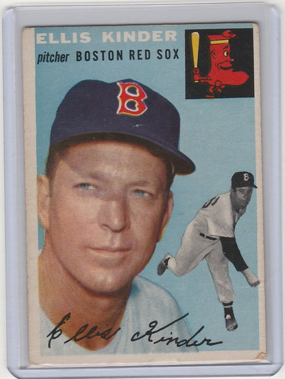 Vintage 1954 Topps #47 card of Ellis Kinder from the Boston Red Sox team