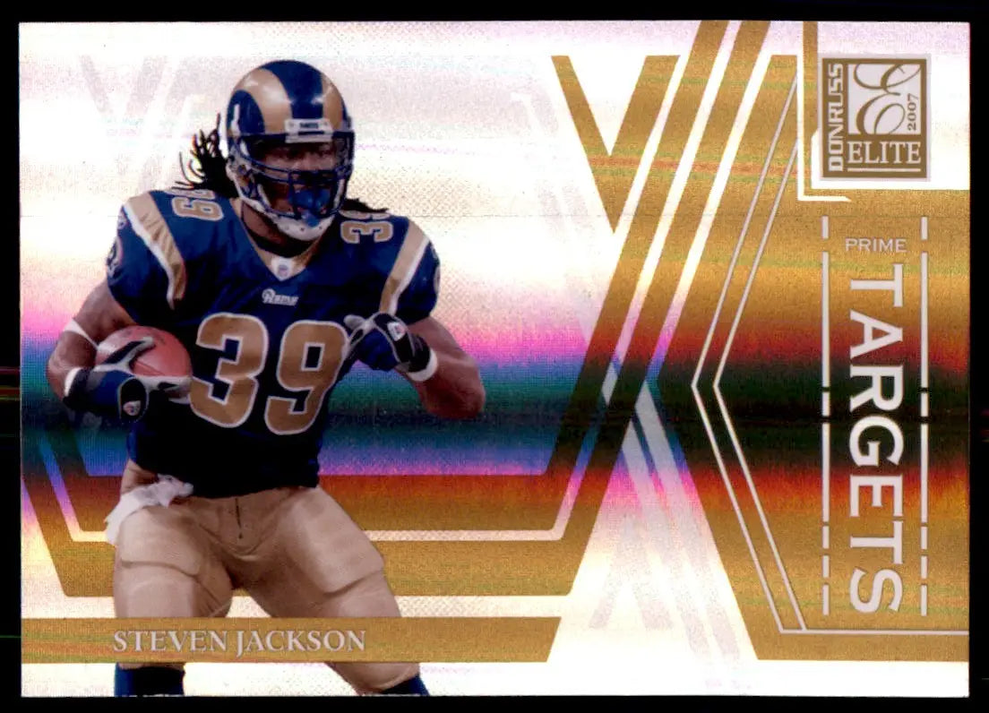 2007 Donruss Elite Prime Targets Gold Steven Jackson /1000 St. Louis Rams #PT-5