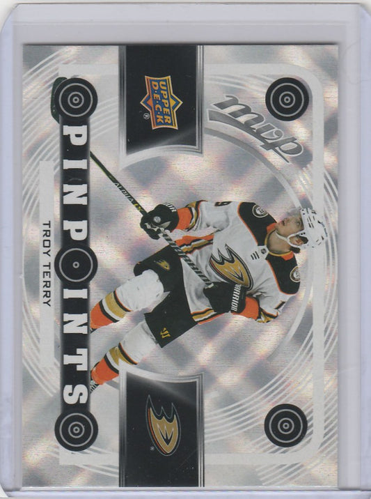 2022-23 Upper Deck MVP Pinpoints #PP-10 Troy Terry Anaheim Ducks