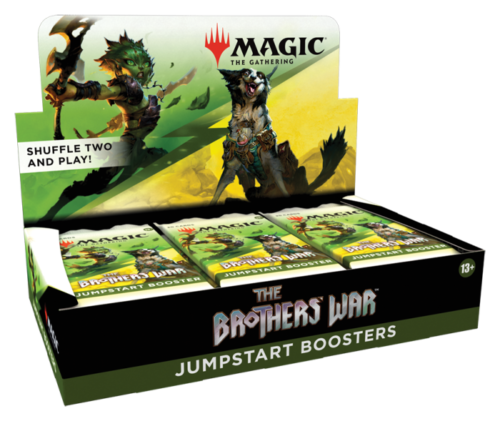 Display box for Magic The Brothers War Jumpstart Booster card packs