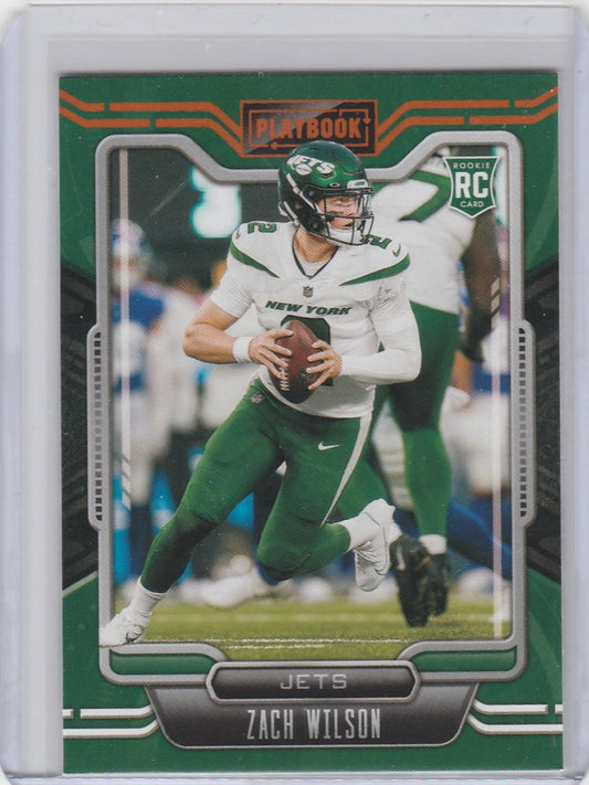 2021 Panini Playbook Gold #102 Zach Wilson New York Jets