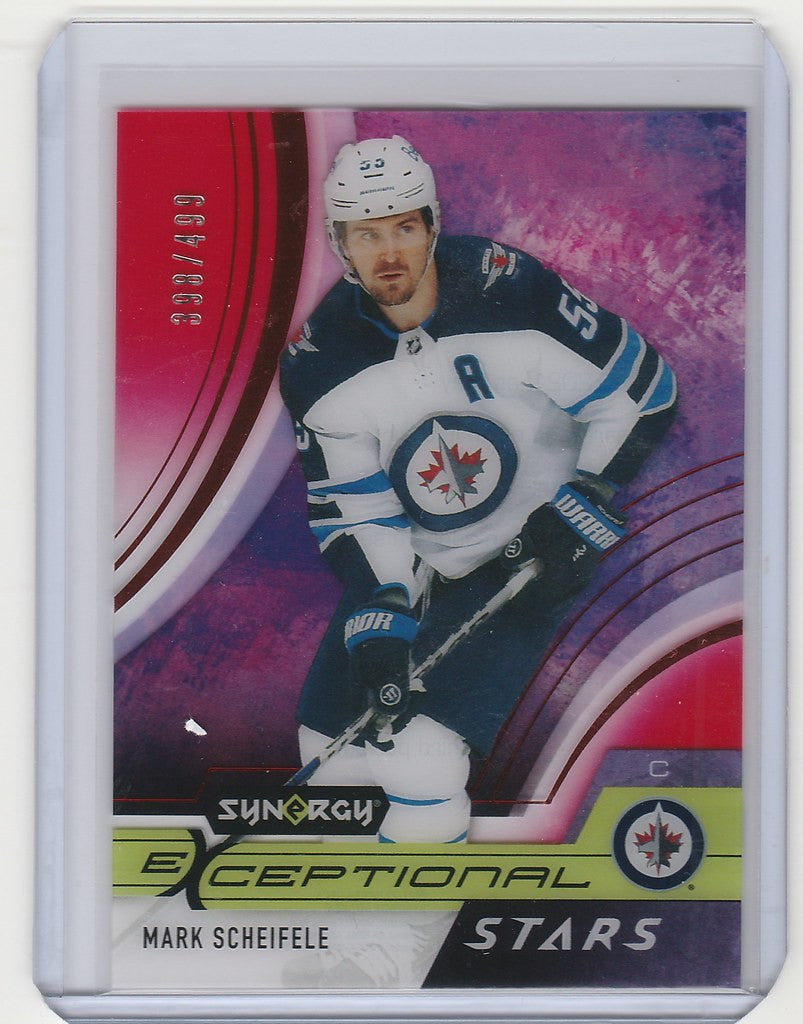 2021-22 Upper Deck Synergy Exceptional Stars #ESMA Mark Scheifele Jets 399/499