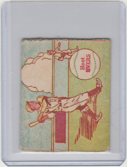 Vintage matchbook cover featuring Hoot Evers for the Detroit Tigers with a pole vaulter illustration