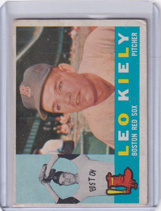 Vintage baseball card of Leo Kiely from the Boston Red Sox, 1960 Topps #94