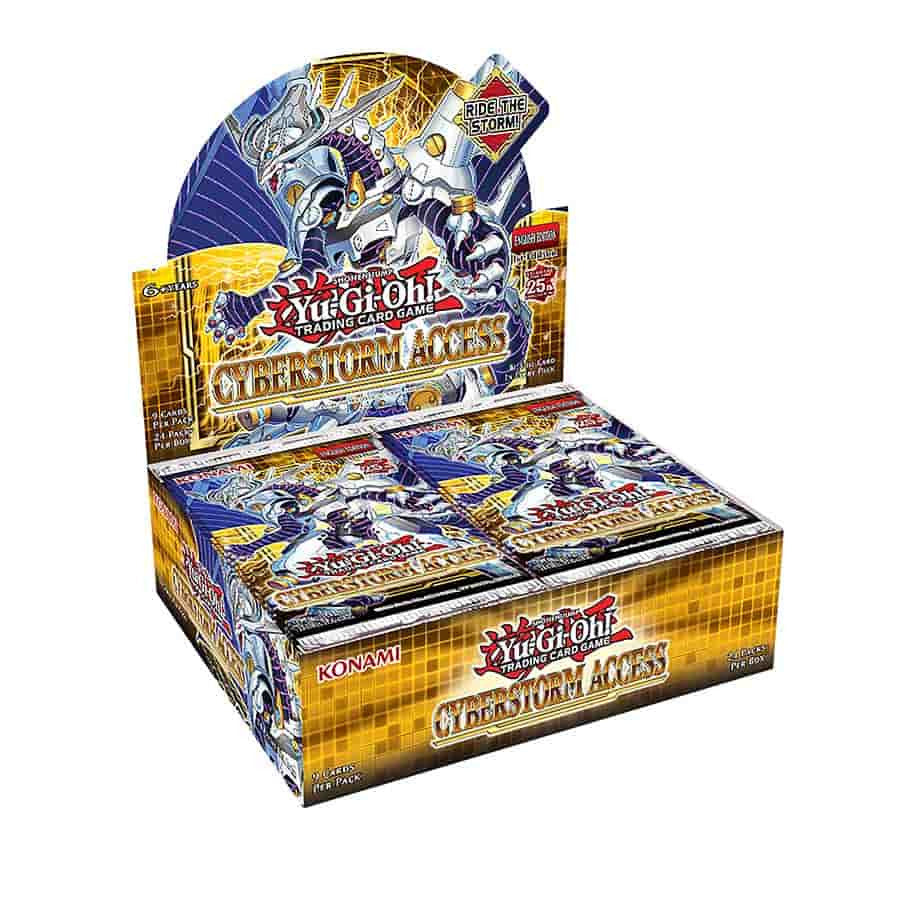 Display box of Yu-Gi-Oh Cyberstorm Access trading card booster packs