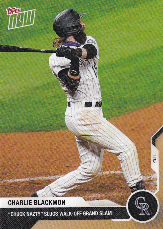 2020 TOPPS NOW #253 CHARLIE BLACKMON COLORADO ROCKIES