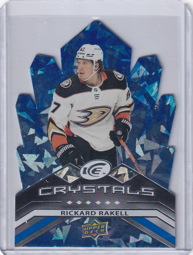 2021-22 Upper Deck Ice Crystal Diecut #IC13 Rickard Rakell Anahiem Ducks