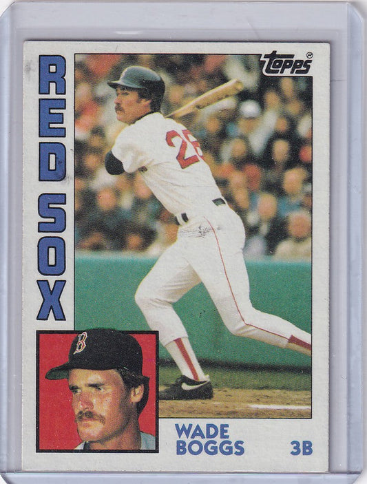 1984 Topps #30 Wade Boggs Boston Red Sox baseball card featuring Wade Boggs Boston