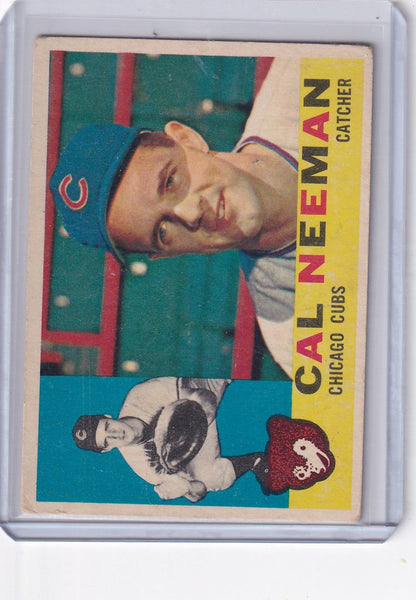 Vintage baseball card of Cal Neeman - Chicago Cubs from 1960 Topps #337