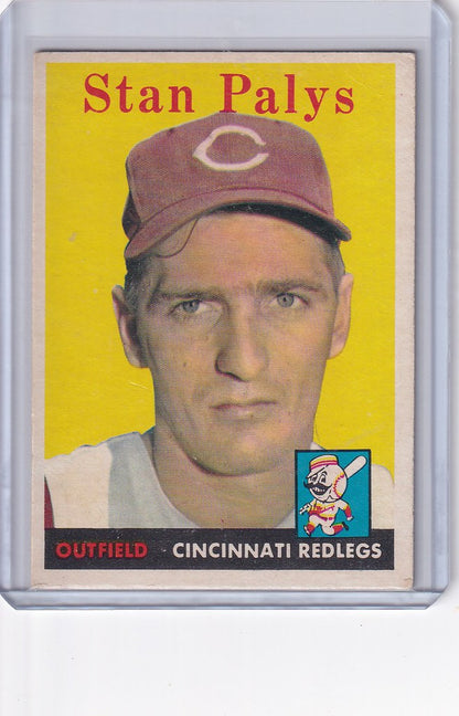 Vintage baseball card of Stan Palys - Cincinnati Reds RC featuring Cincinnati Redlegs outfielder