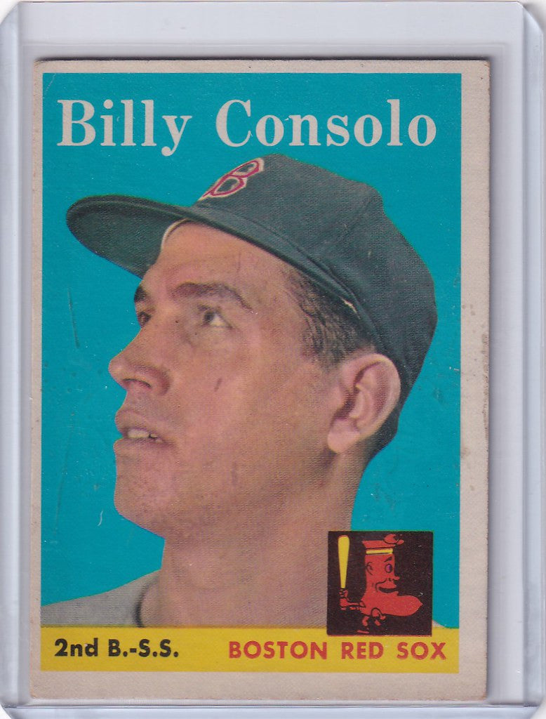 Baseball card of Billy Consolo for the Boston Red Sox 1958 Topps #148