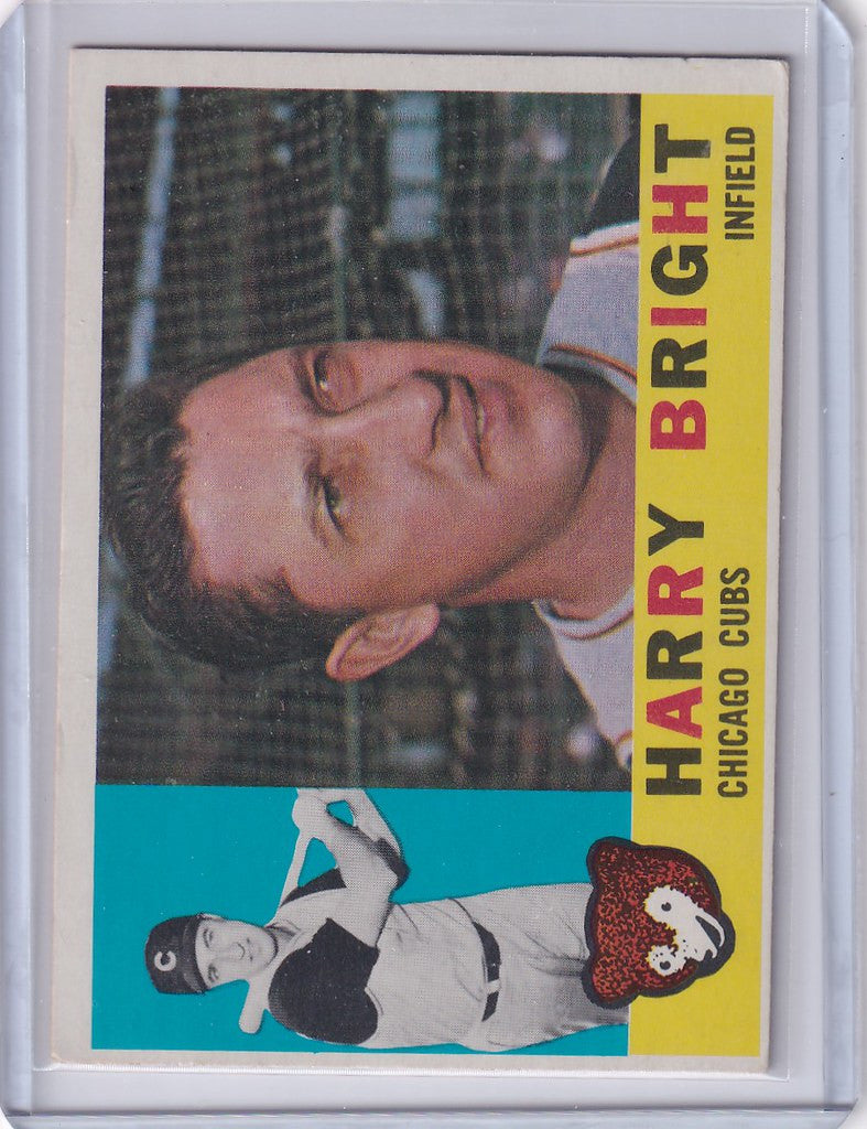 Baseball card of Harry Bright from the Chicago Cubs, a rare trading card collectible