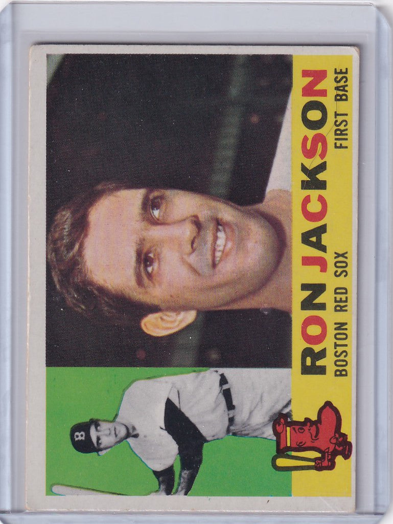 1960 Topps #426 Ron H. Jackson baseball card featuring Boston Red Sox player smiling