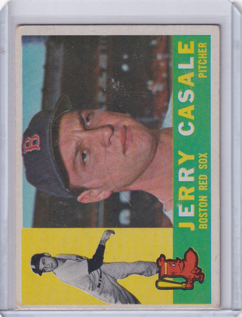 1960 Topps #38 Jerry Casale baseball card featuring Boston Red Sox player