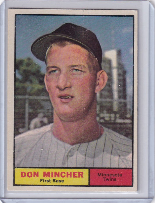 1961 Topps #336 Don Mincher - Minnesota Twins