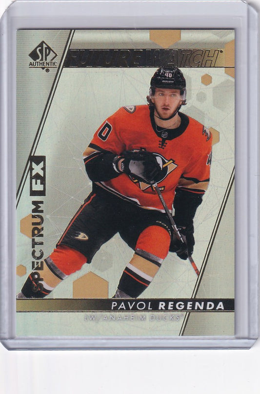 2022-23 Upper Deck SP Authentic Spectrum FX #S-54 Pavol Regenda Anaheim Ducks