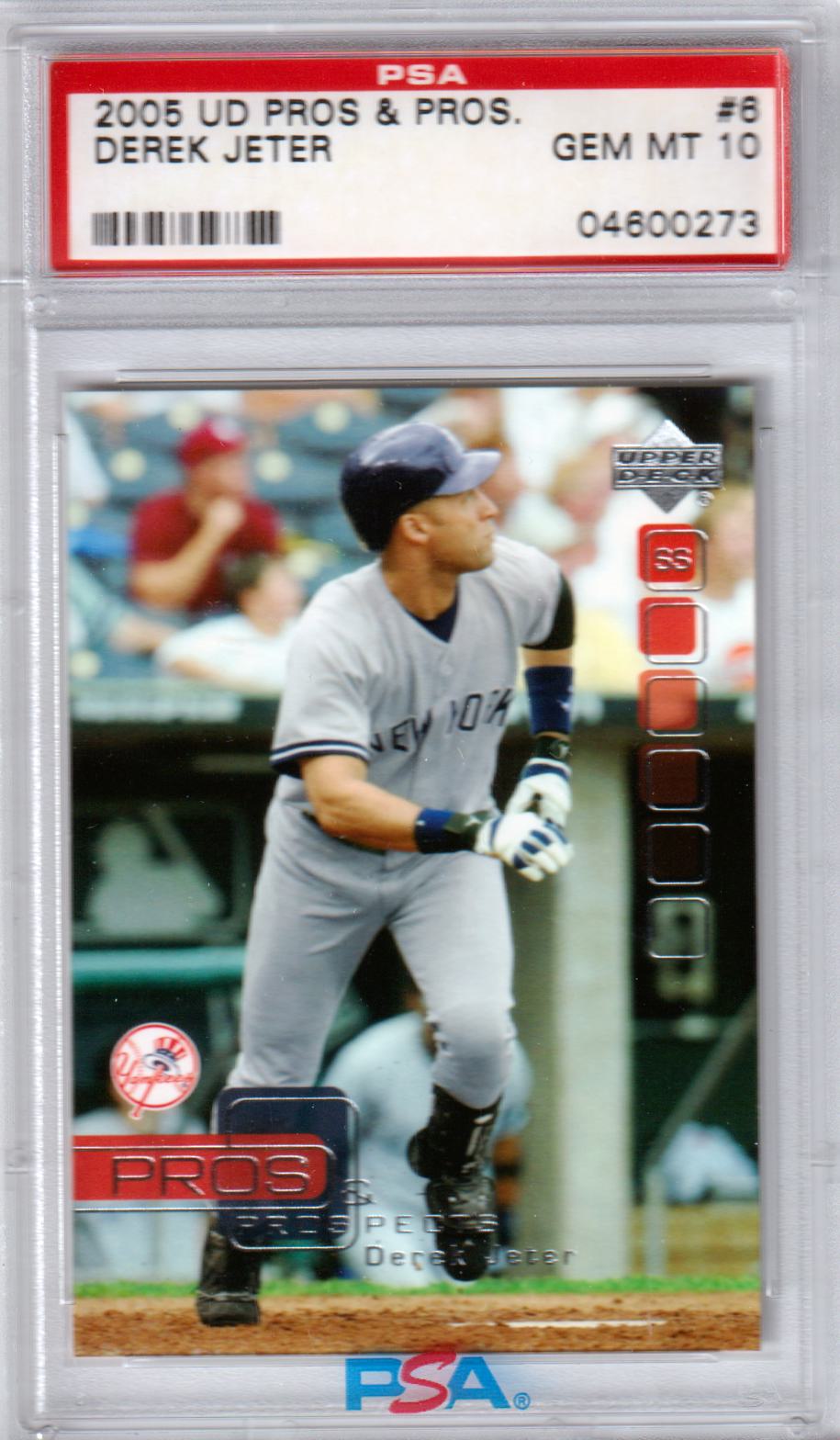 DEREK JETER 2005 Upper Deck Pros & Prospects #6 PSA 10 GEM MINT - YANKEES