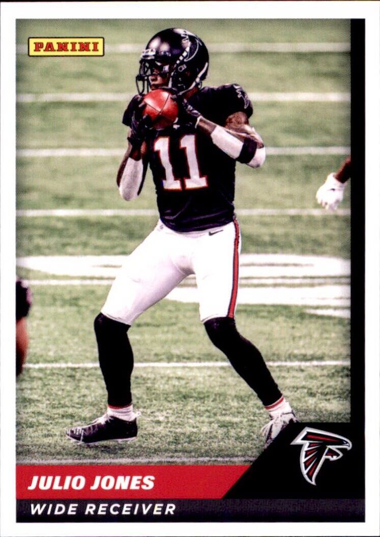 Julio Jones Atlanta Falcons player preparing to catch a pass in NFL uniform