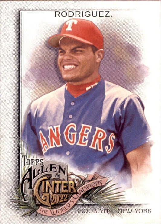 Baseball card of Ivan Rodriguez in Angels uniform from Texas Rangers MLB collection