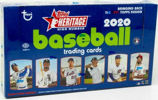 2020 Topps Heritage High Baseball Hobby 12 Box Case SEALED Steve's Cards NH.