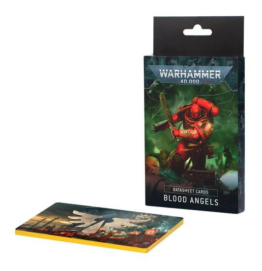 Blood Angels Datasheet Cards pack for Warhammer 40k 10th Edition gameplay reference