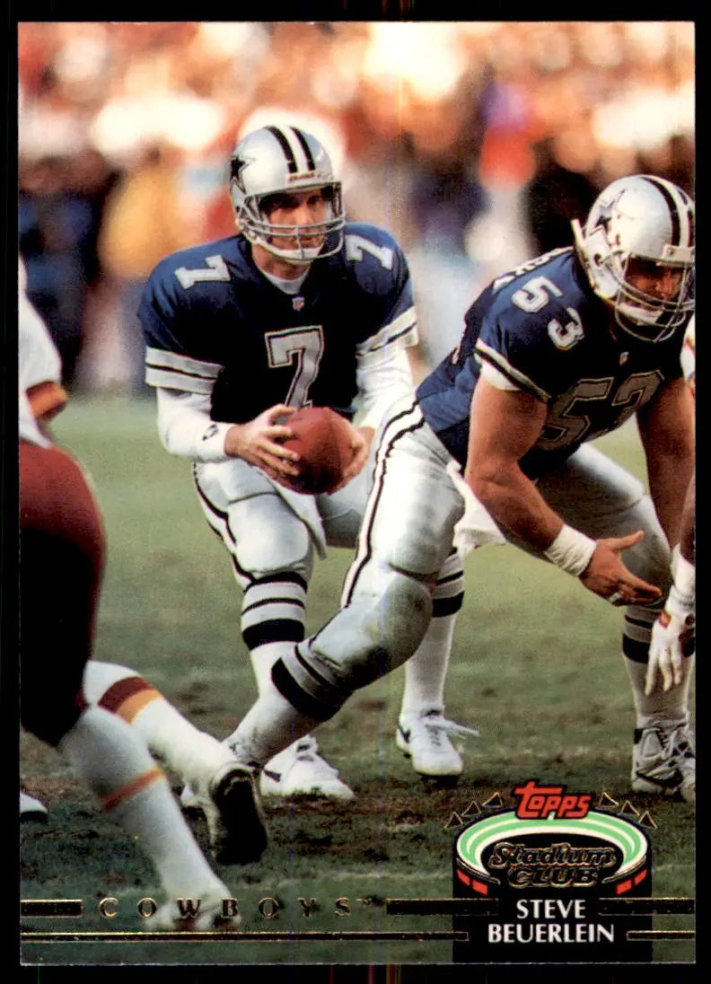 1992 Stadium Club Steve Beuerlein Dallas Cowboys #403