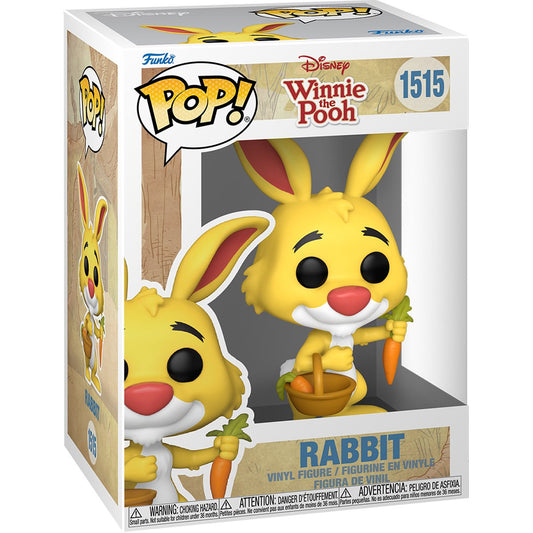 Funko Pop vinyl figure of Pooh Rabbit holding a carrot and basket #1515