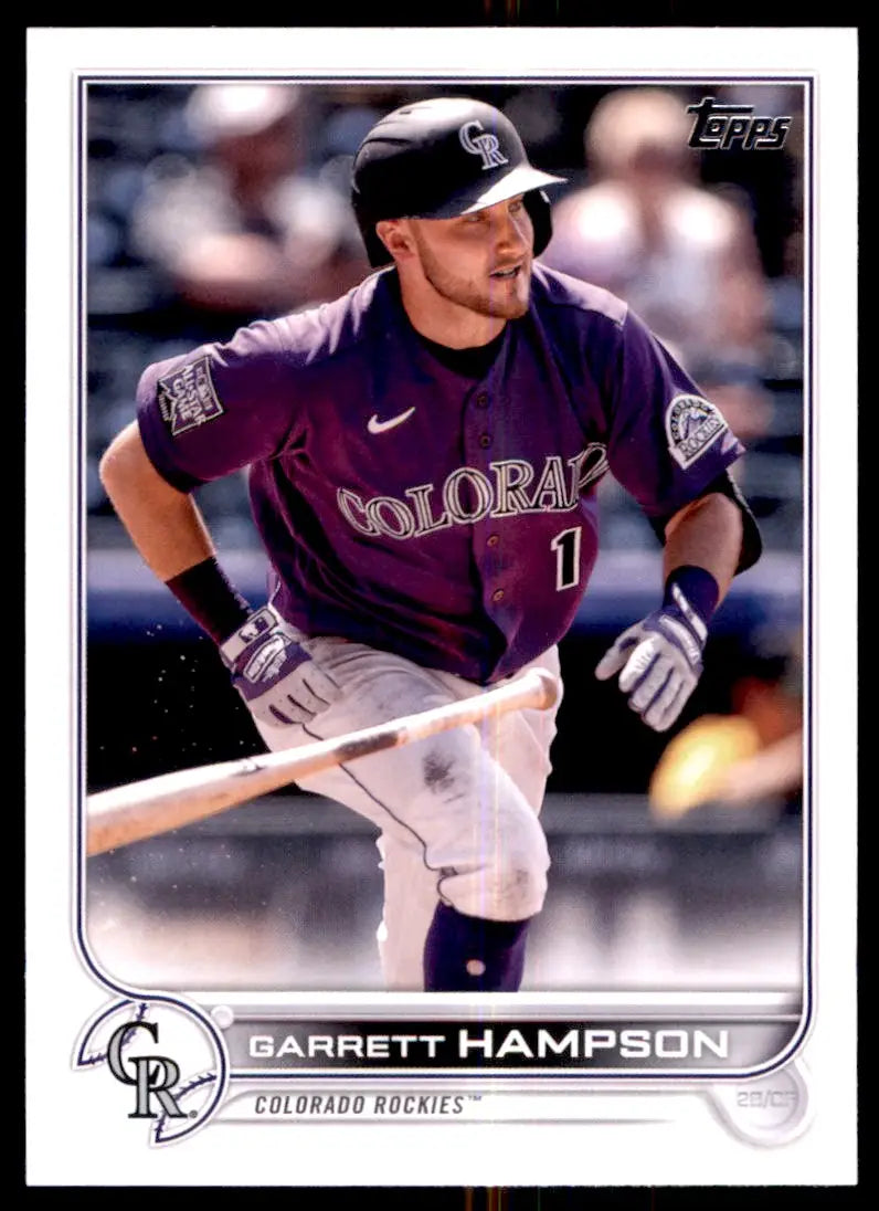 2022 Topps Garrett Hampson Colorado Rockies #234