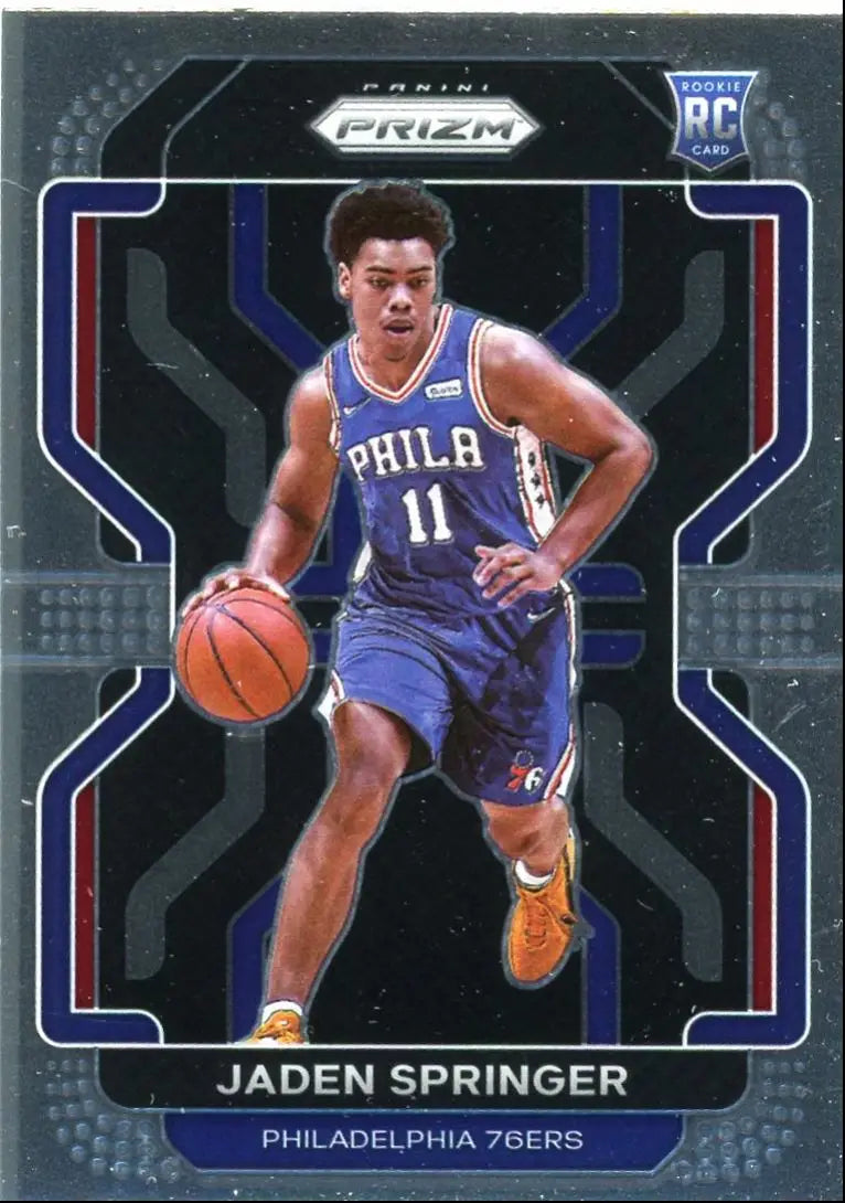 2021-22 Panini Prizm Jaden Springer Rookie Philadelphia 76ers #317