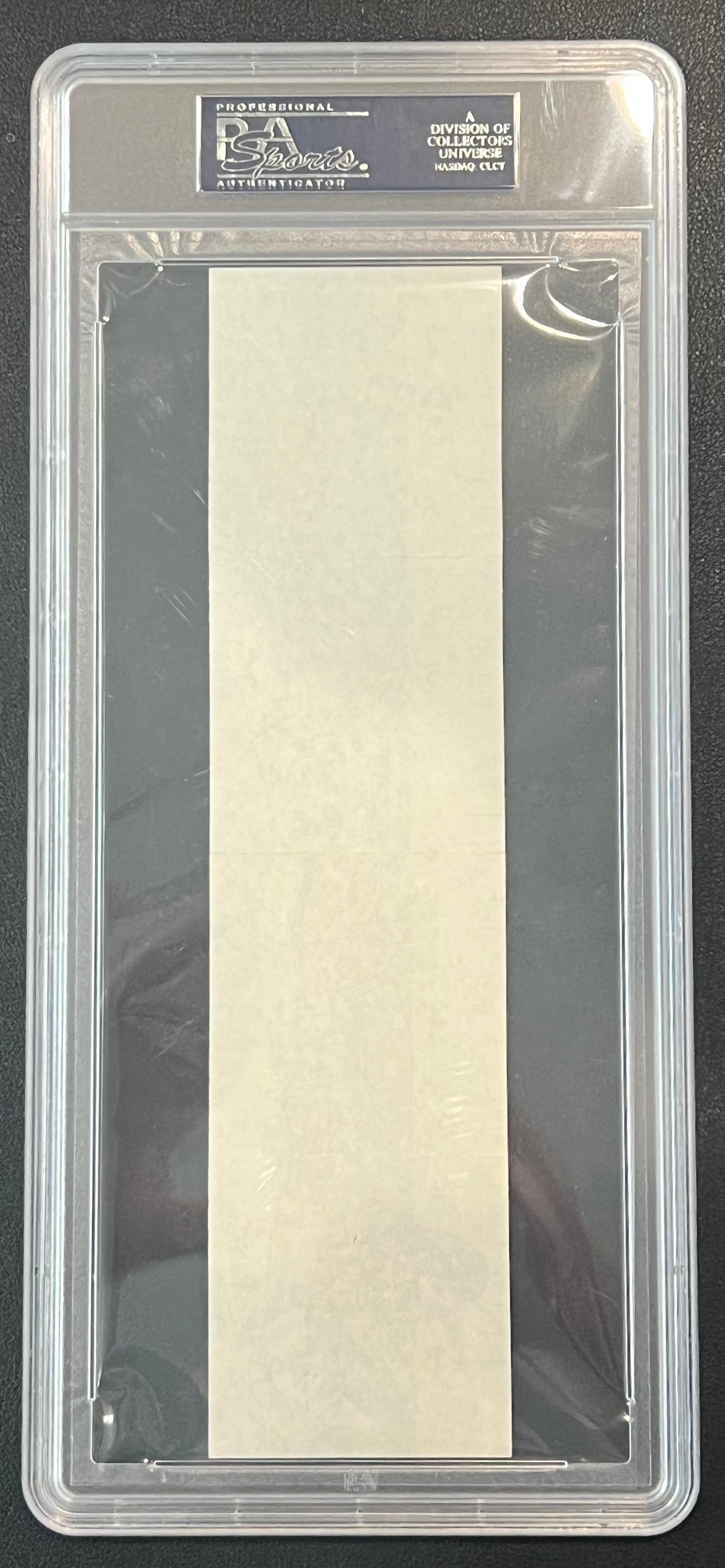 Clear plastic PSA/DNA holder for WES UNSLEDD 1969-70 Topps Rulers #22 from Columbia Hobby