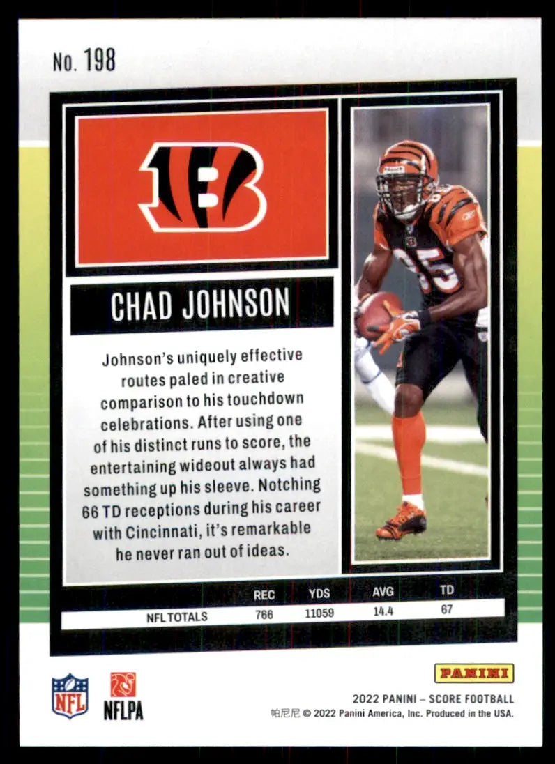 2022 Score Chad Johnson Cincinnati Bengals #198