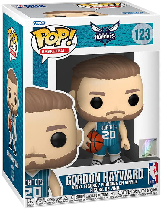 Funko Pop NBA Gordon Hayward figurine in Charlotte Hornets jersey number 20