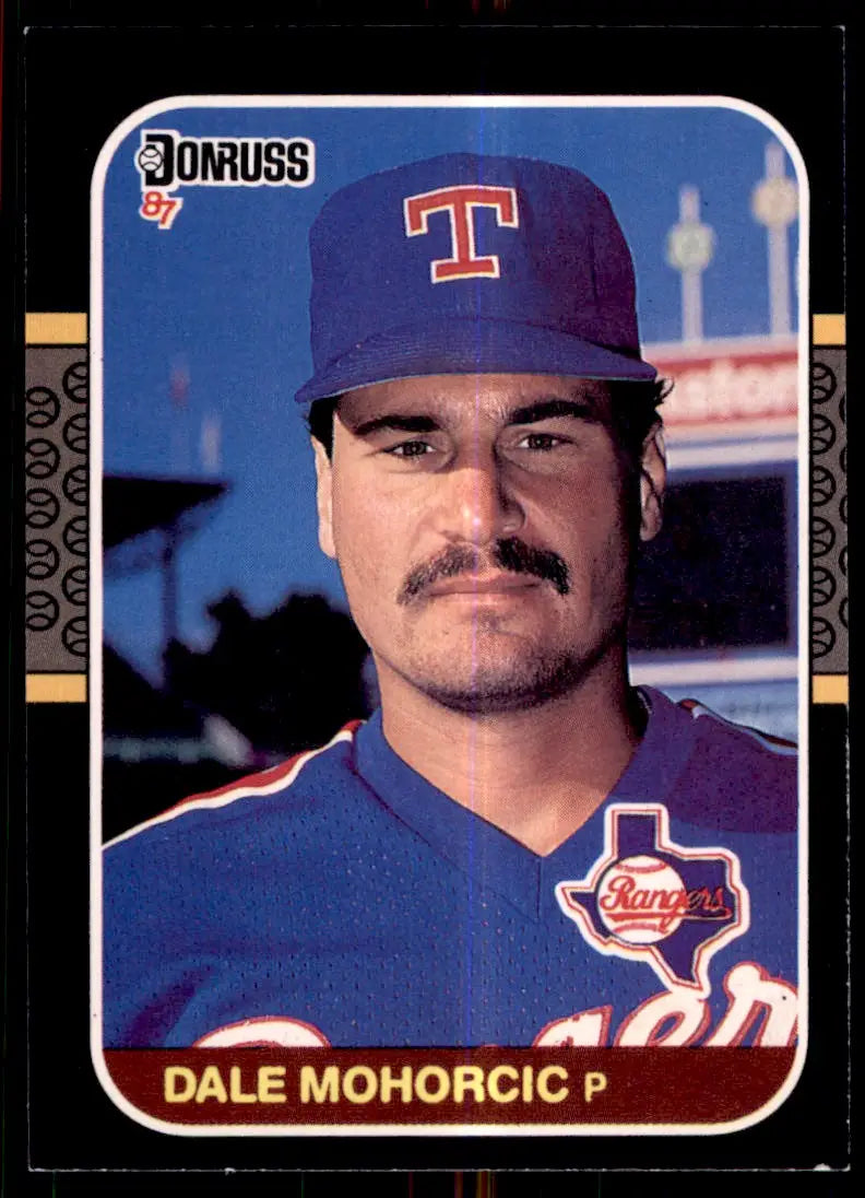 1987 Donruss Dale Mohorcic Rookie Texas Rangers #531