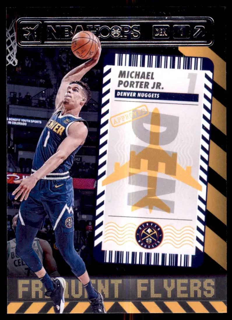 2021-22 Panini NBA Hoops Frequent Flyers Michael Porter Jr. Insert Denver