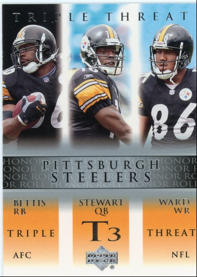 2002 Upper Deck Honor Roll Triple Threat Pittsburgh Steelers #83