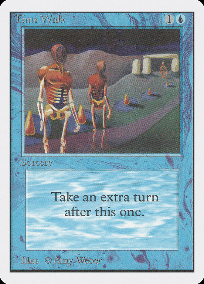 Magic: The Gathering Unlimited Edition card with skeletal figures on a beach illustration