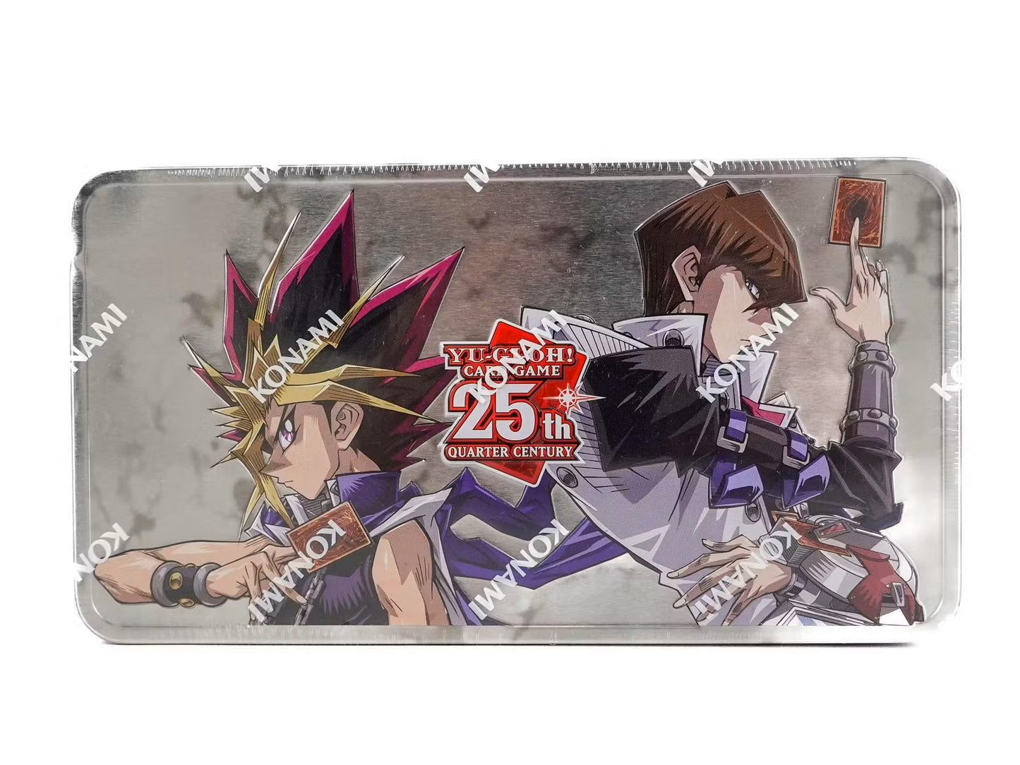 Yu-Gi-Oh 25th Anniversary Tin featuring collectible anime character artwork