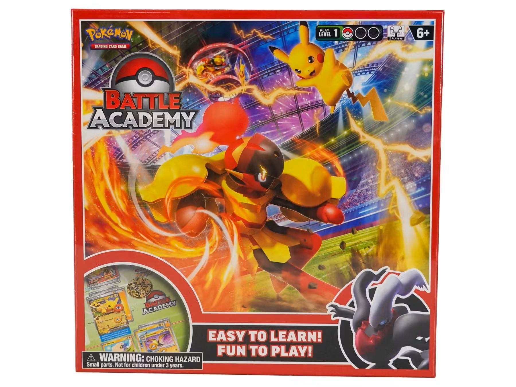 Pokemon 2024 Battle Academy box featuring Charizard and Pikachu in battle poses