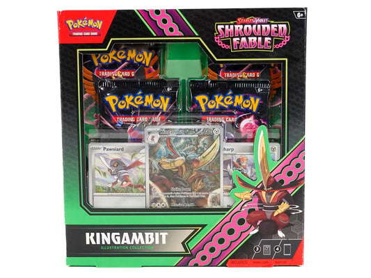 Pokemon Scarlet & Violet Shrouded Fable Kingambit Illustration Collection Box with promo cards