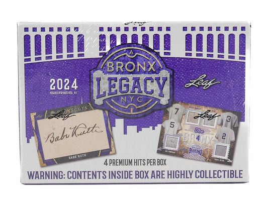 2024 Leaf A Bronx Legacy NYC Series 2 Baseball Hobby Box